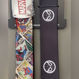 Marvel Spiderman Comics & Classic Spiderman Belts 2in1 Pack